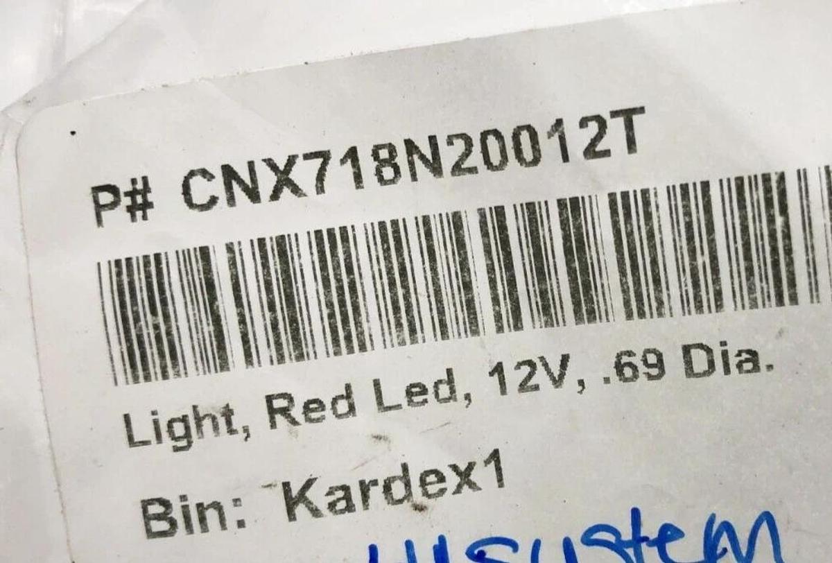 New VCC CNX718N20012T Panel Mount Indicator Red LED 12V 11/16"