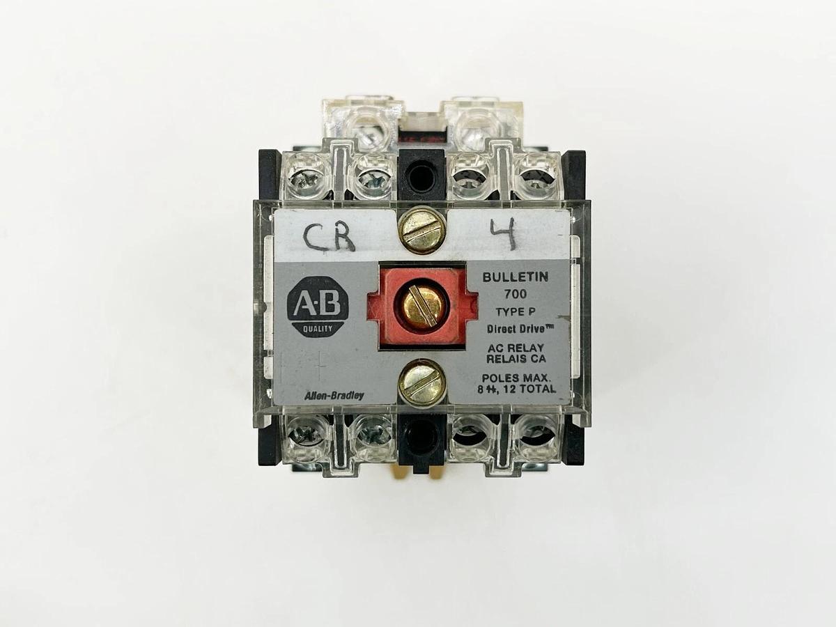 Used Allen Bradley 700-P400A1 Control Relay 115/120V 50/60Hz Ser.E