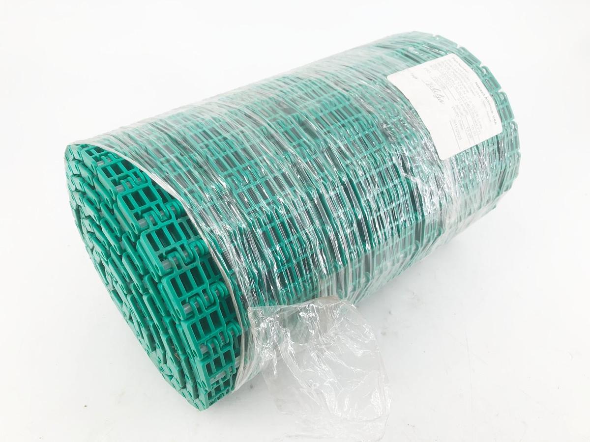 New Habasit 208 Flush Grid Acetal Green 35% Open 12" W x 10 FT. - No Box