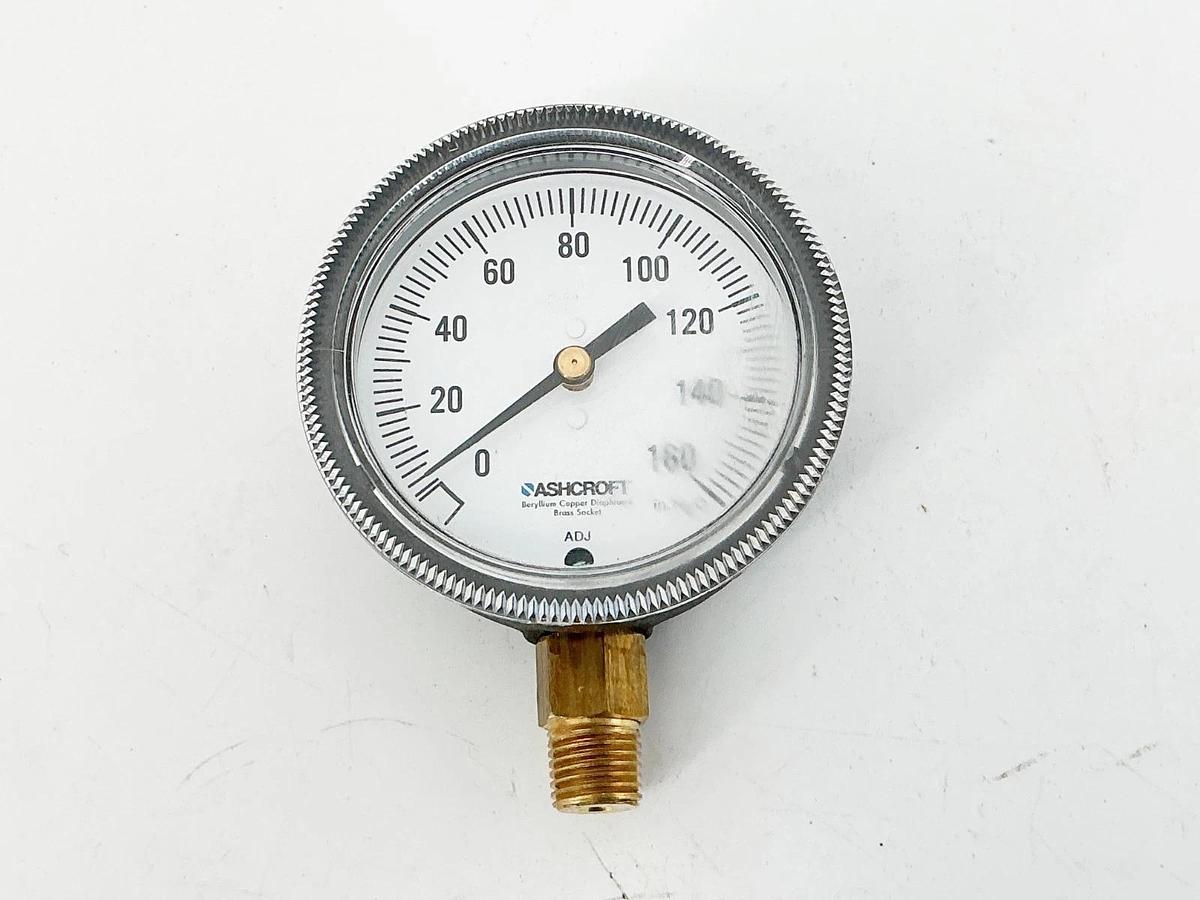 New Ashcroft 25-1490-A-02L-160IW Low Pressure Gauge 2.5" 0-160IW 1/4"NPT