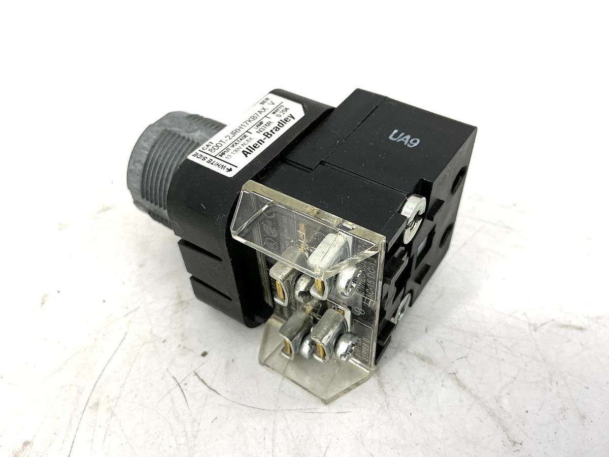 New Allen Bradley 800T-2JRH17KB7AX Ser V Selector Switch Red LED No Cap - No Box