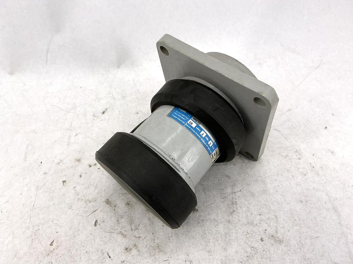 Used Crouse Hinds NR632 & NPJ6384 Pin & Sleeve Plug 2W 3P 60A 250VDC 600VAC