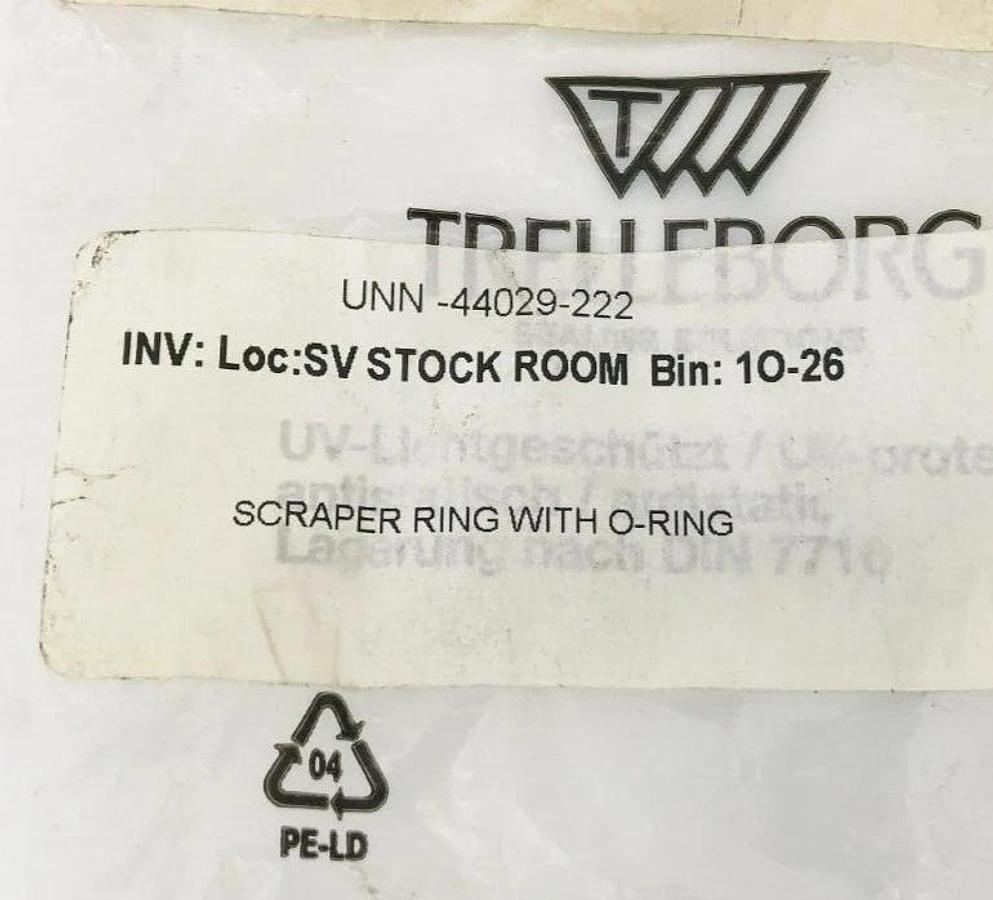 New Buhler UNN-44029-222 Scraper Ring With O-Ring