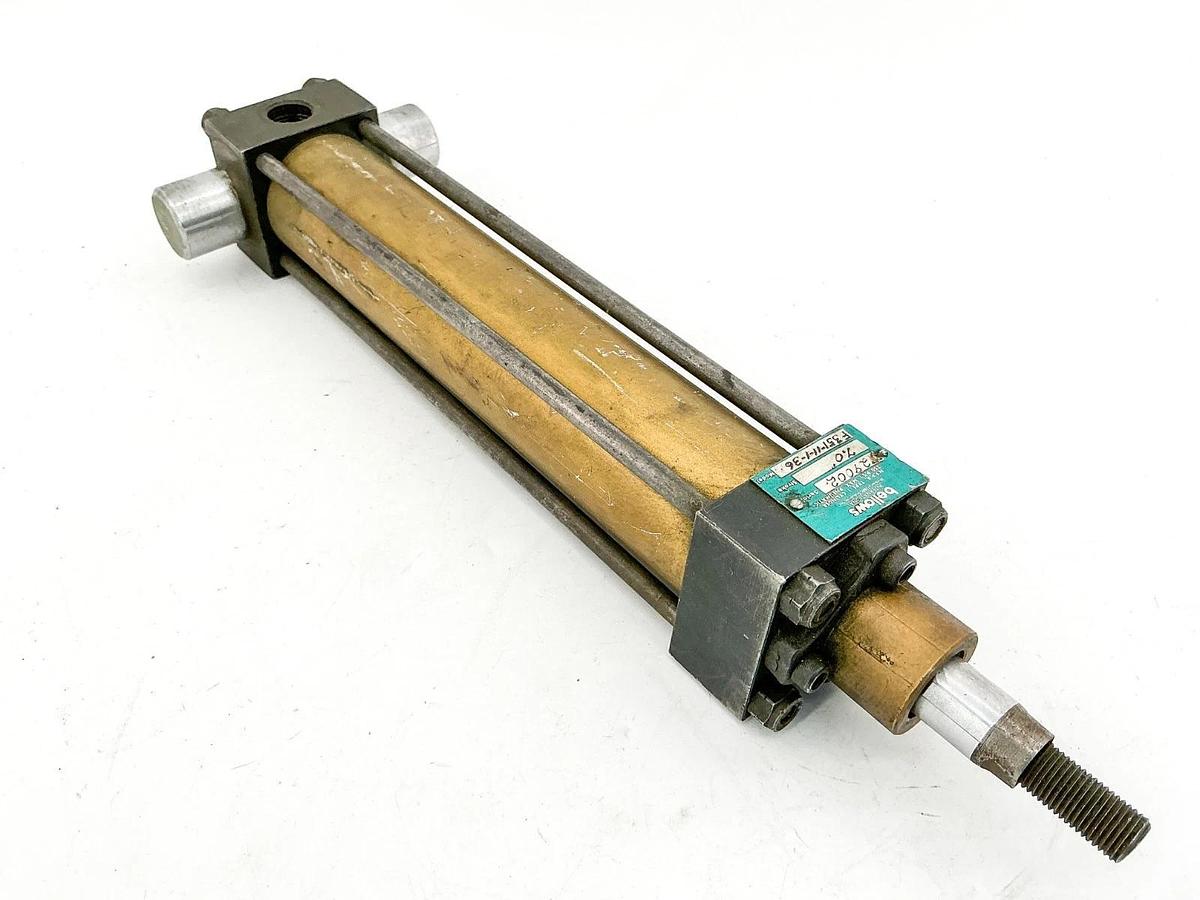 Used Schrader Bellows F351-11-1-36 Pneumatic Cylinder 7" Stroke