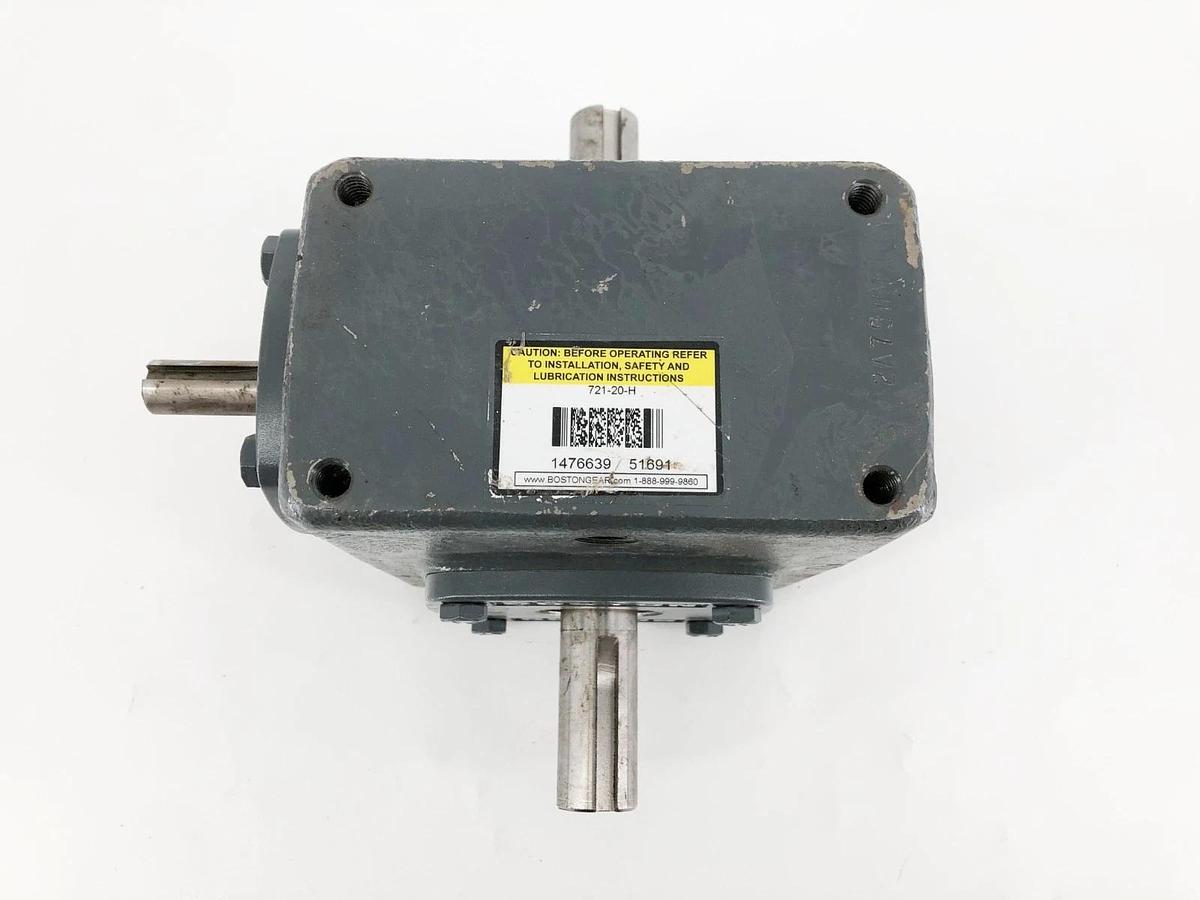 New Boston Gear 721-20-H Right Angle Worm Gear Speed Reducer 1.4HP 20:1 - No Box