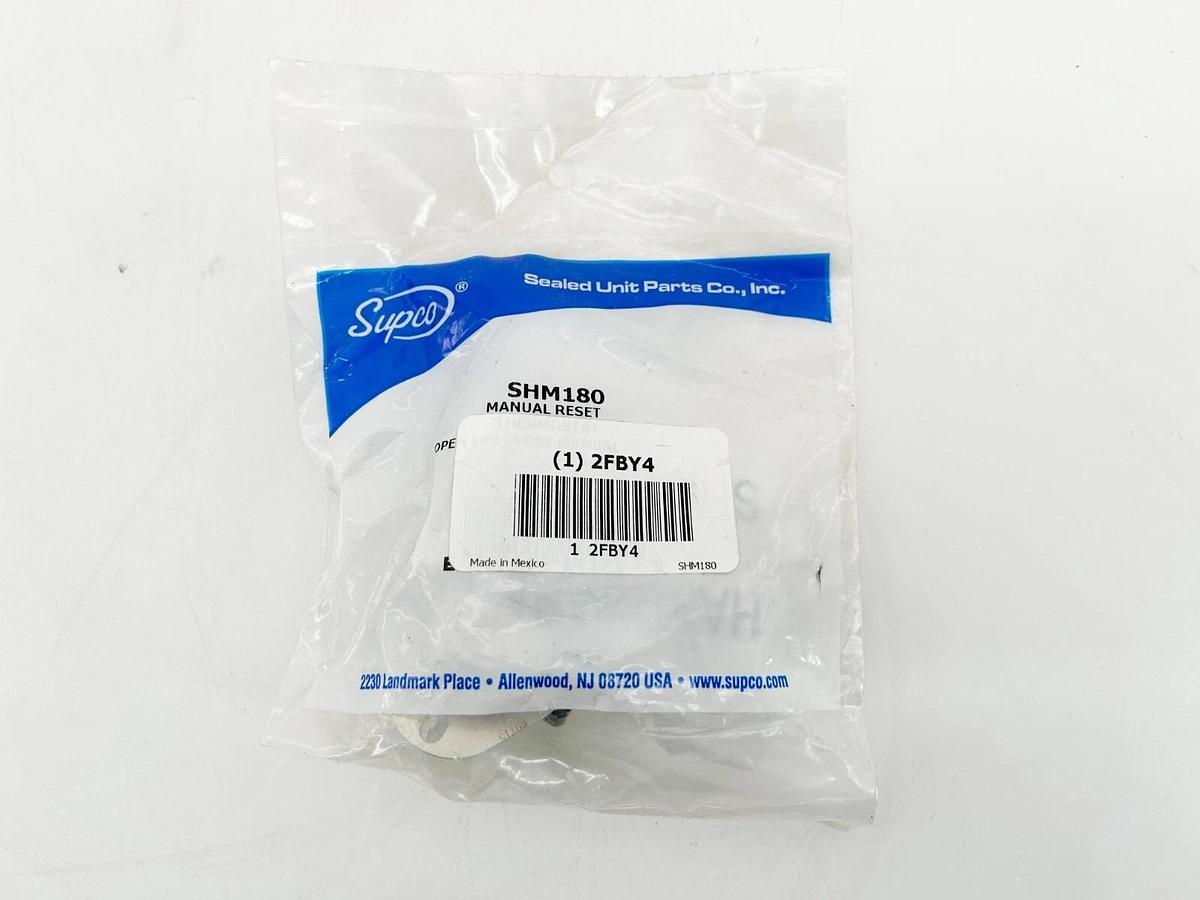 New Lot of 2 Supco SMH-180 Thermostat Manual Reset open 180 Close Manual 2FBY4