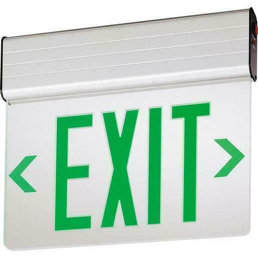New Lithonia Lighting F2RP1GC Glass LED Exit Sign 120/277V
