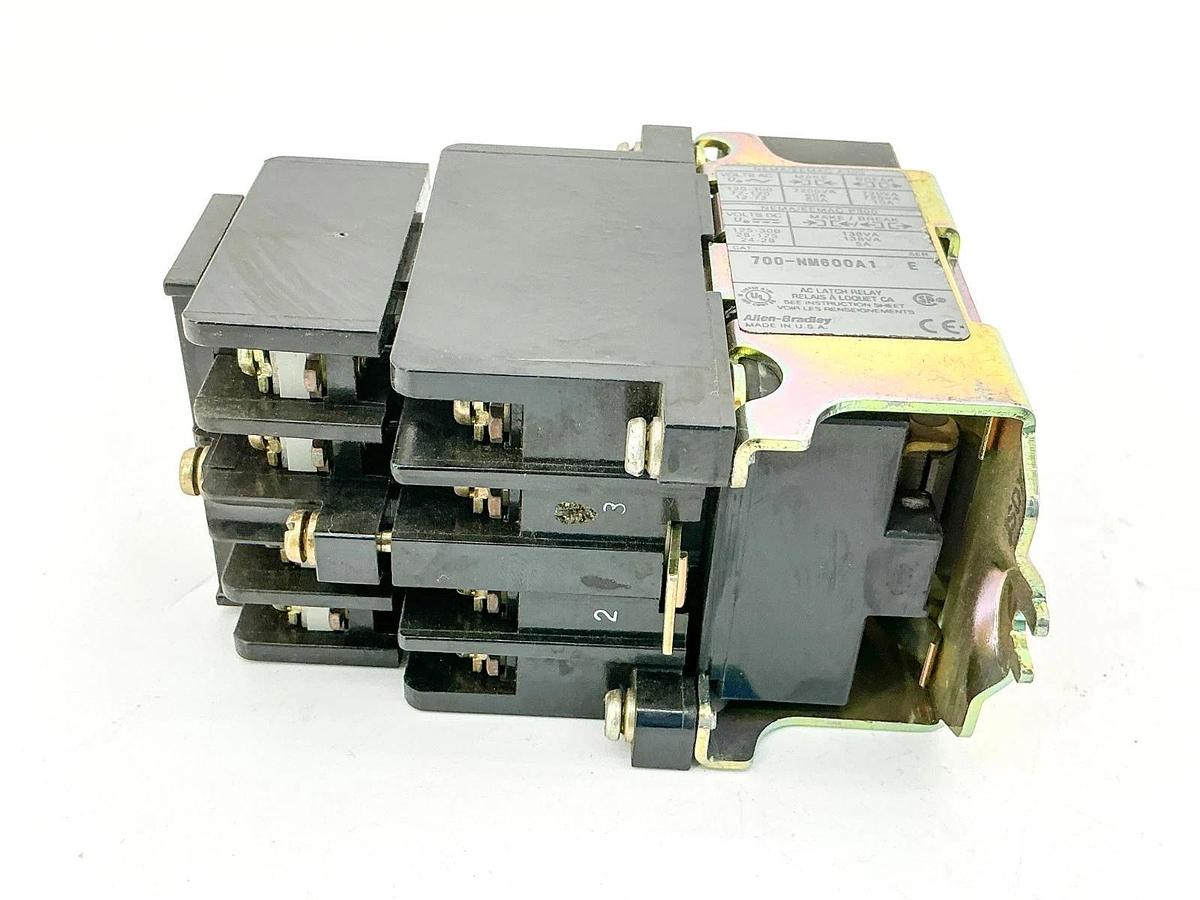 Used Allen Bradley 700-NM600A1 Ser. E Latching Relay 110/120V Coil