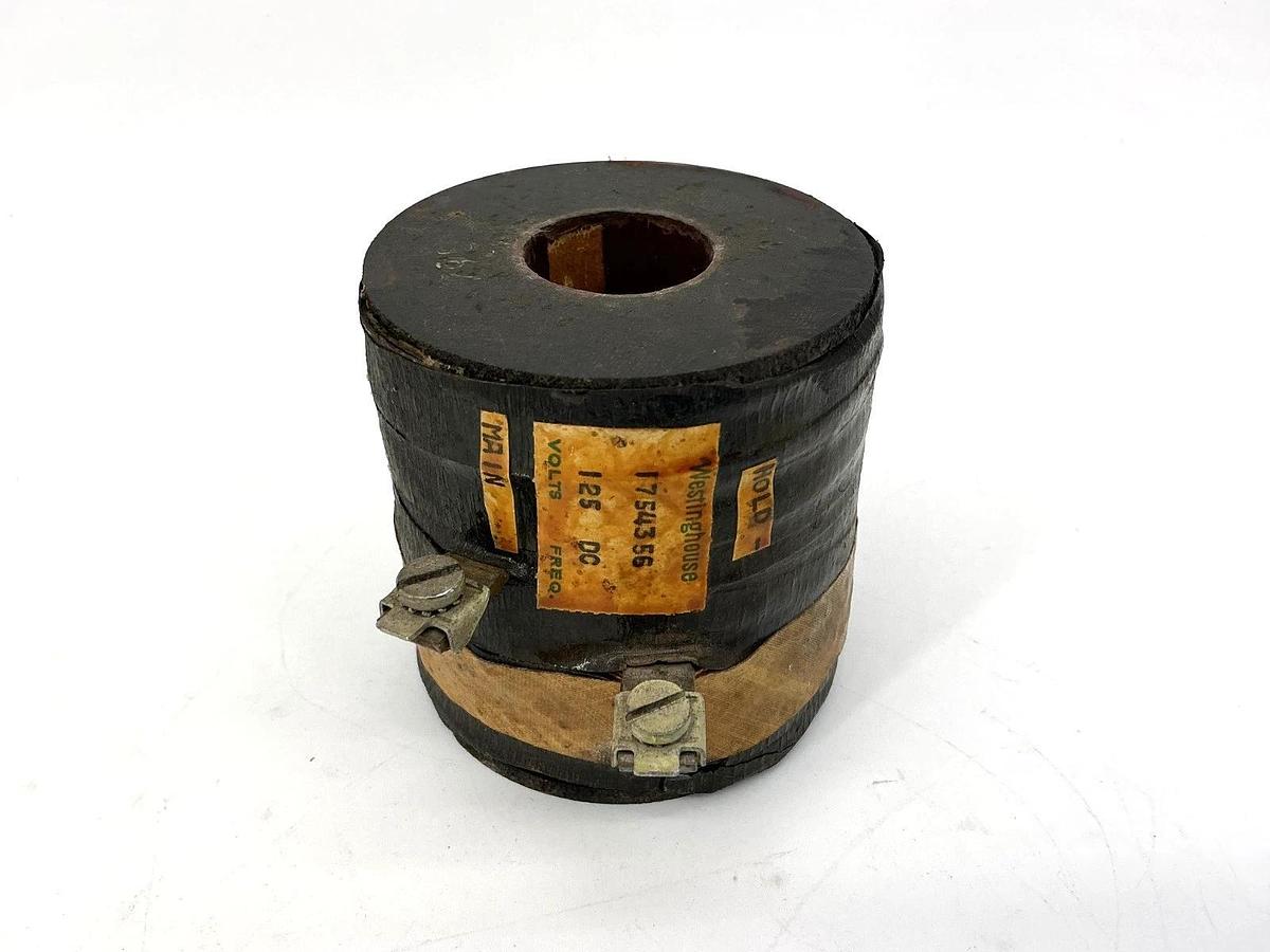 Used Westinghouse 1754356 Coil 125VDC Black Spool 875154A