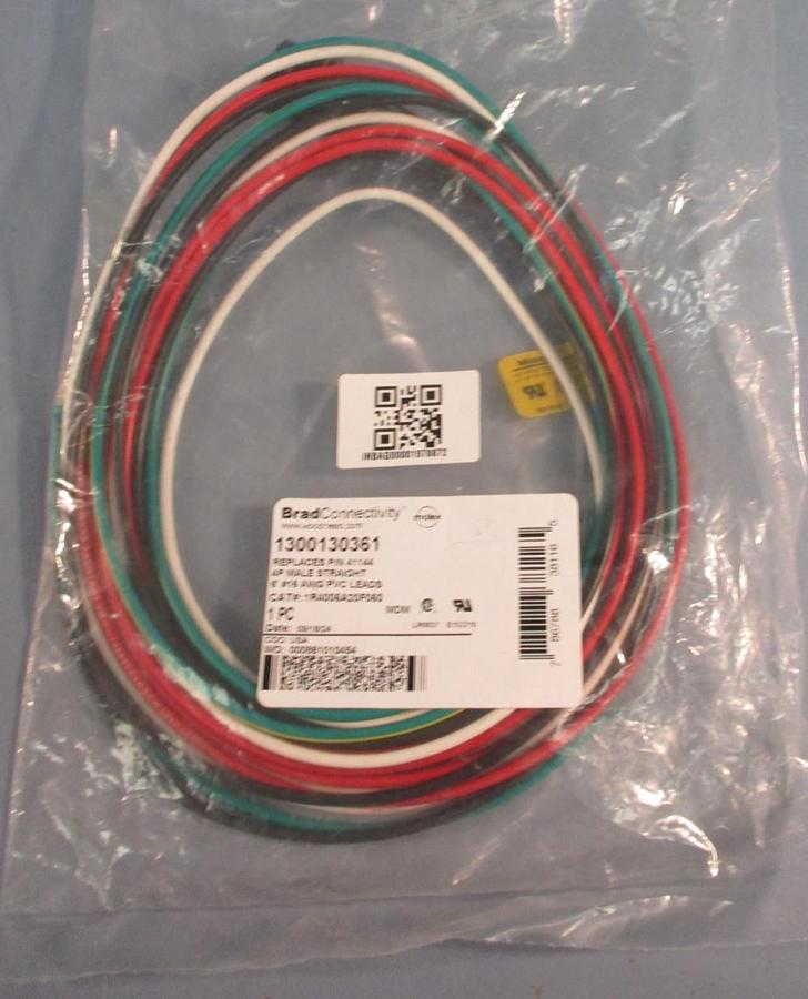 Used Lot of 3 Brad Connectivity 40711 Connector Cable 2P Female 2Wire 13A 600V