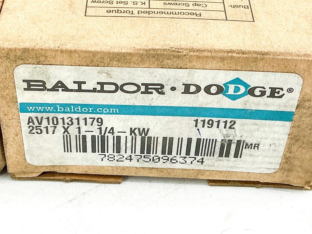 New Lot of 2 Dodge 2517X1-1/4-KW Taper-Lock Bushing 1-1/4" Bore 119112