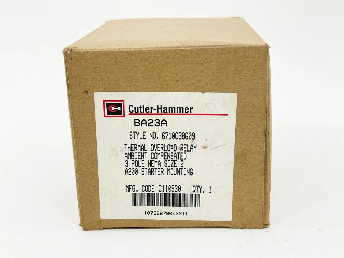 New Cutler Hammer BA23A Thermal Overload Relay 3 Pole 263-45FLA Size 2 Starter