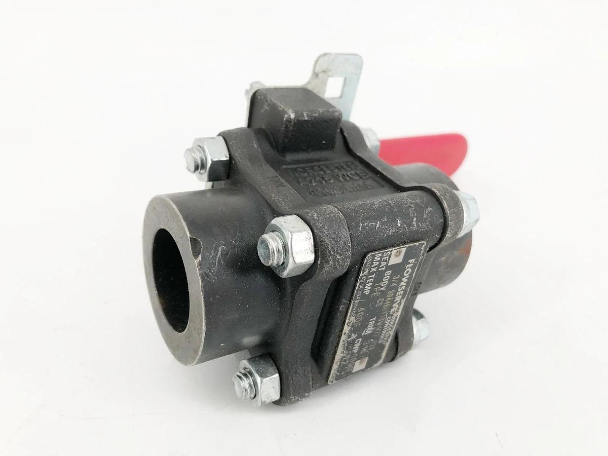 Used Flowserve 3/4-594466TTSW-V77-R21 Ball Valve Carbon Steel 1000psi