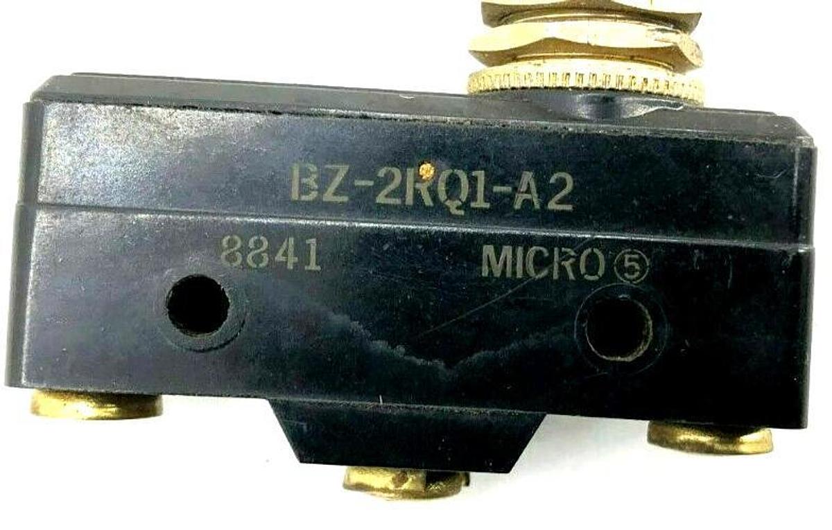 Used Lot of 2 Microswitch BA-2RQ1-A2 Snap Action Switches 20A 480VAC 250VDC