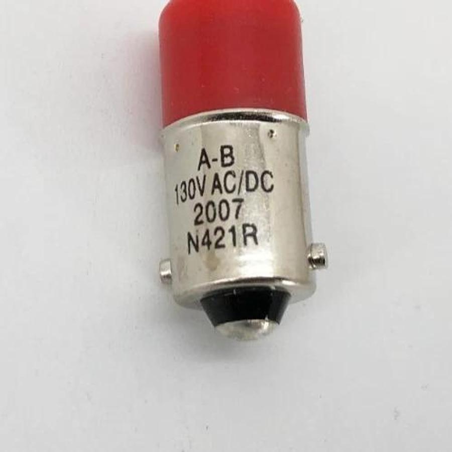 New Allen-Bradley 800T-N421R Red LED Bulb 130VAC/DC - No Box