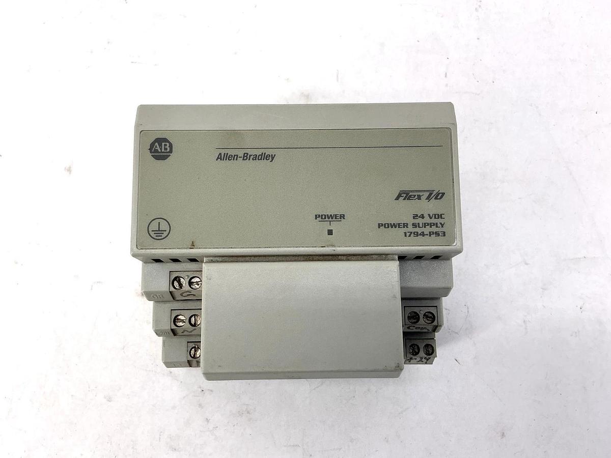 Used Allen Bradley 1794-PS3 Ser AFlex I/O Power Supply IN 120/230VAC OUT 24VDC 3A