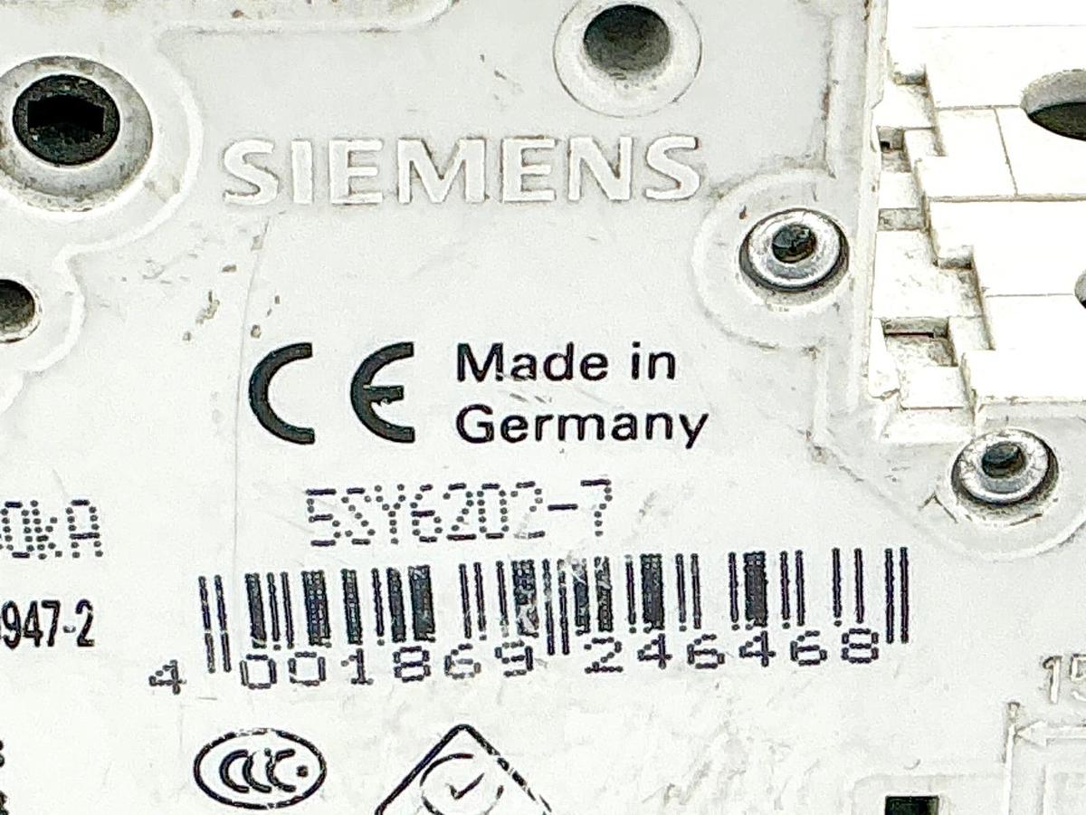New Siemens 5SY6202-7 Mini Circuit Breaker 400V 2P - No Box