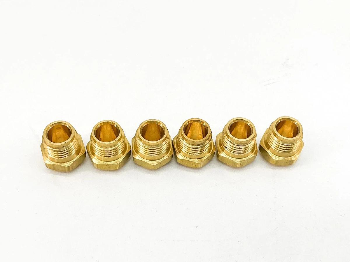 New Lot of 6 Spraying Systems CP13987 Brass Packing Screw GIZPC0018