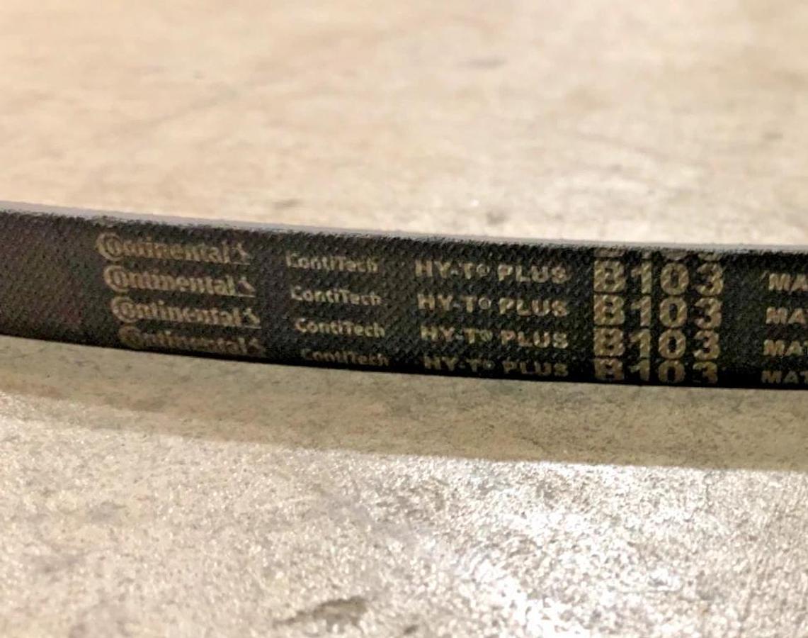 Lot of 2 New Continental B103 HY-T Plus V-Belts - No Box