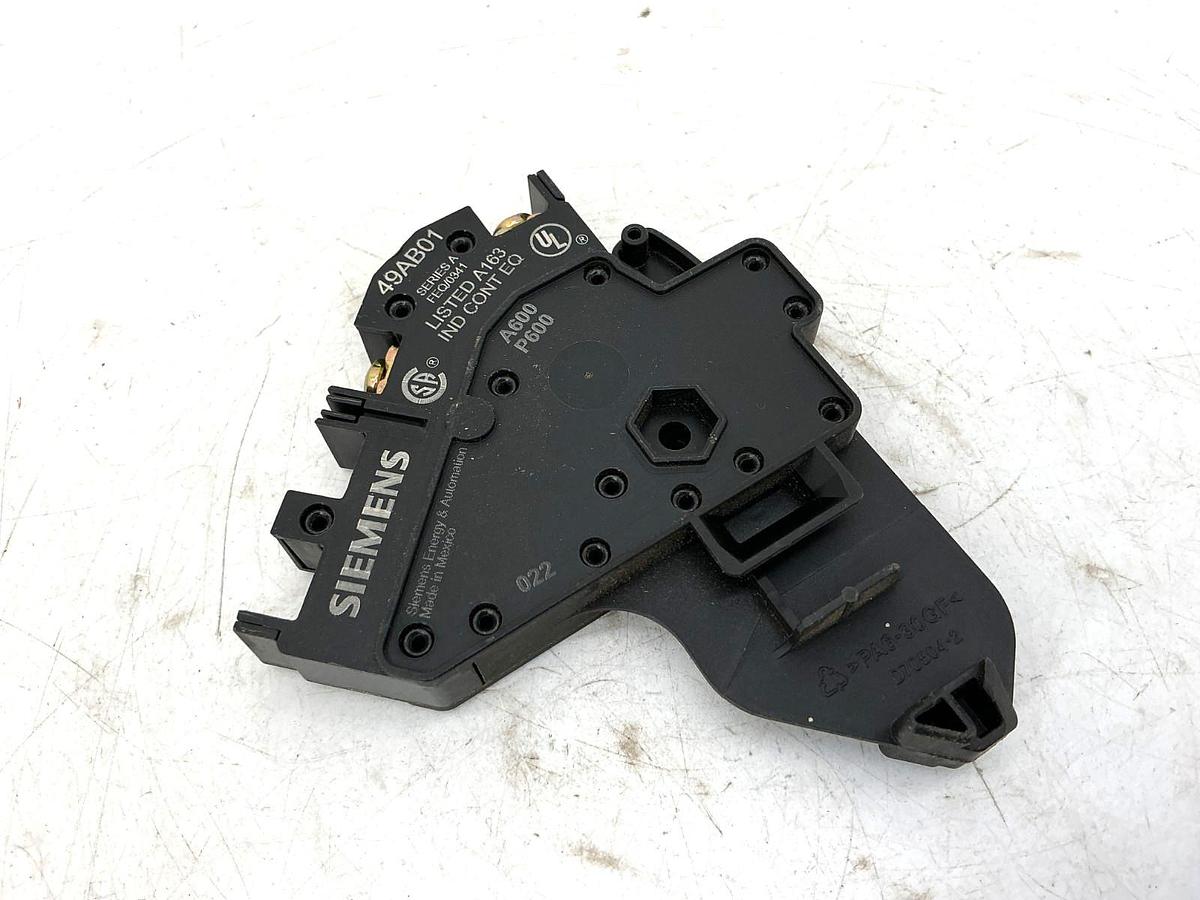 New Siemens 49AB01 Auxiliary Contact Assembly Actuator Type 1NC Size 00-4 No Box
