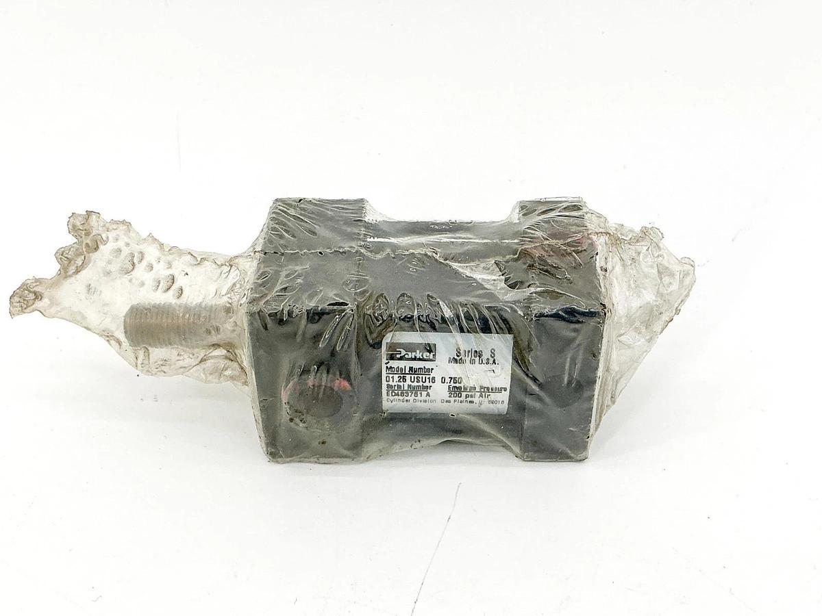 New Parker 01.25USU16-0.750 Pneumatic Cylinder 200PSI 1.25" Bore .750" Stroke