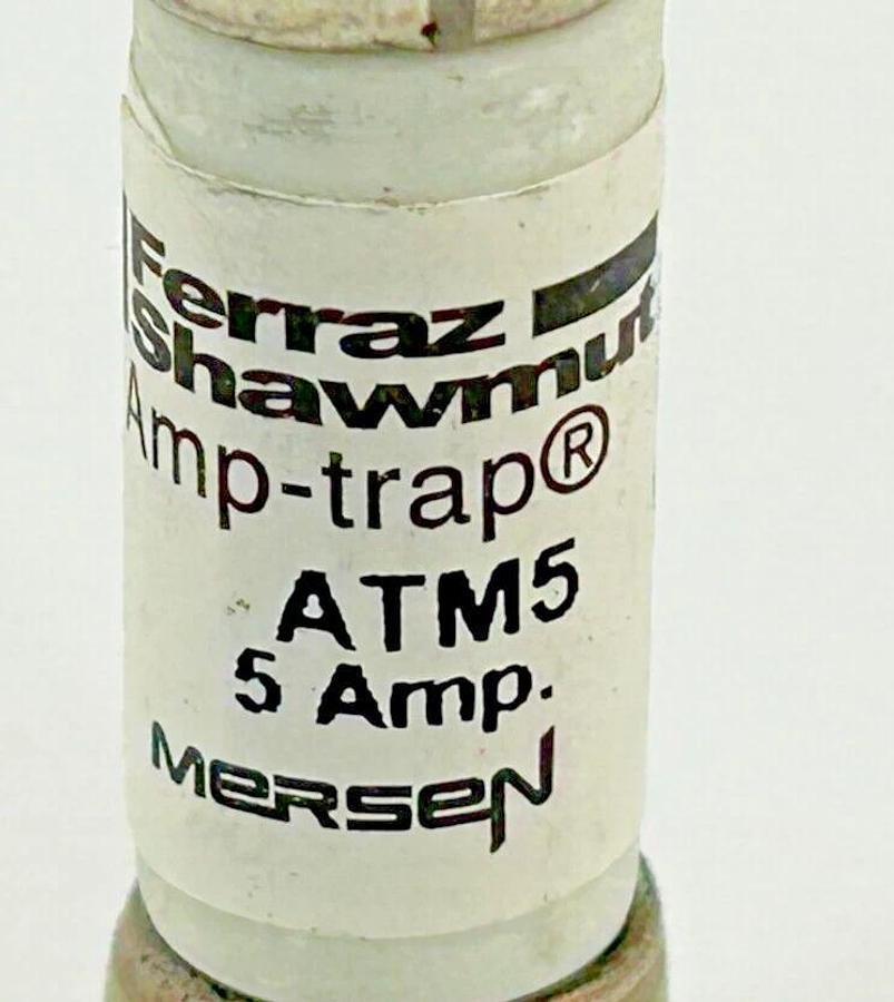 New Lot of 5 Ferraz Shawmut ATM5 Amp Trap Fuse 5A 600V