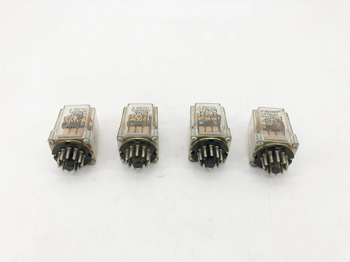 Used Lot of 4 Potter & Brumfield KRP14AN Relays 120V 50-60Hz