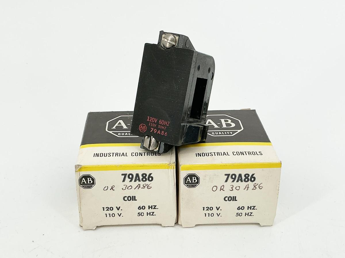 New Lot of 2 Allen Bradley 79A86 Coil 110/120V 50/60Hz