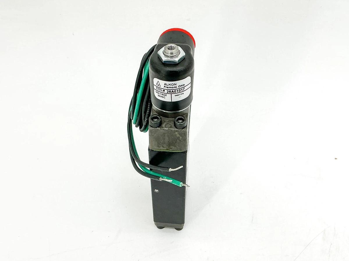 New Alkon 375-02-004-33-5 Solenoid Valve 24VDC 26A01017 Coil - No Box