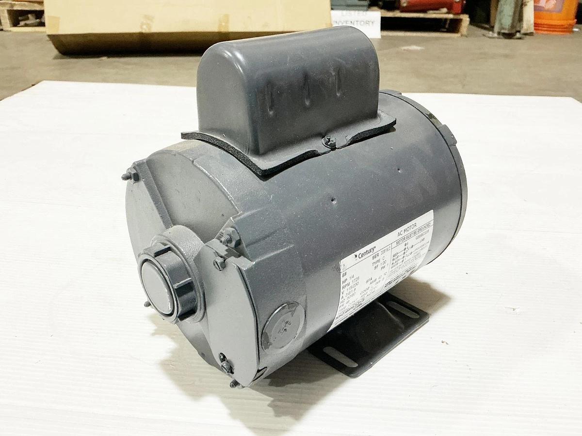 New Century C198L Electric Motor 1/4HP 1725RPM 115/230V 3.6A 1PH 20818J2- No Box