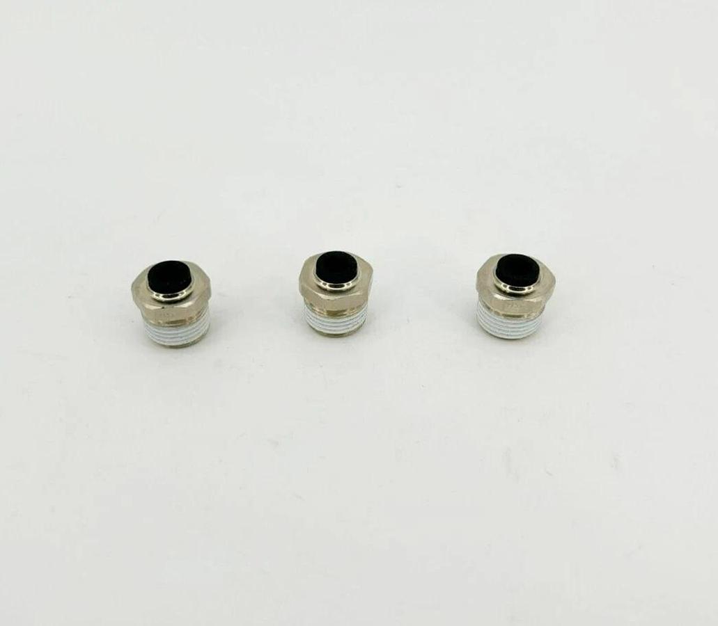 Lot of 3 New Lawson 62199 Male Connectors, 1/4" Tube, 3/8 NP