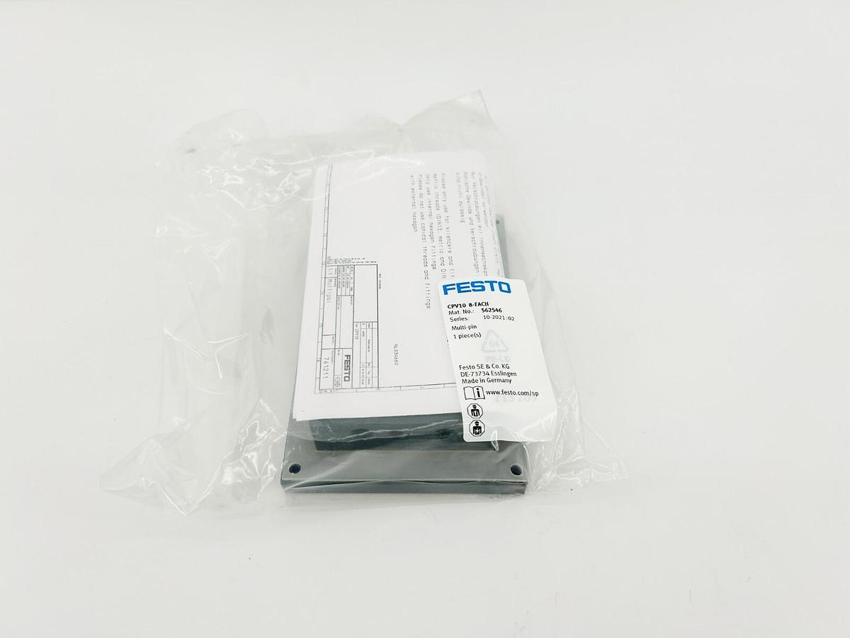 New Festo CPV10 8-FACH Multi-Pin Valve Terminal Control 562546