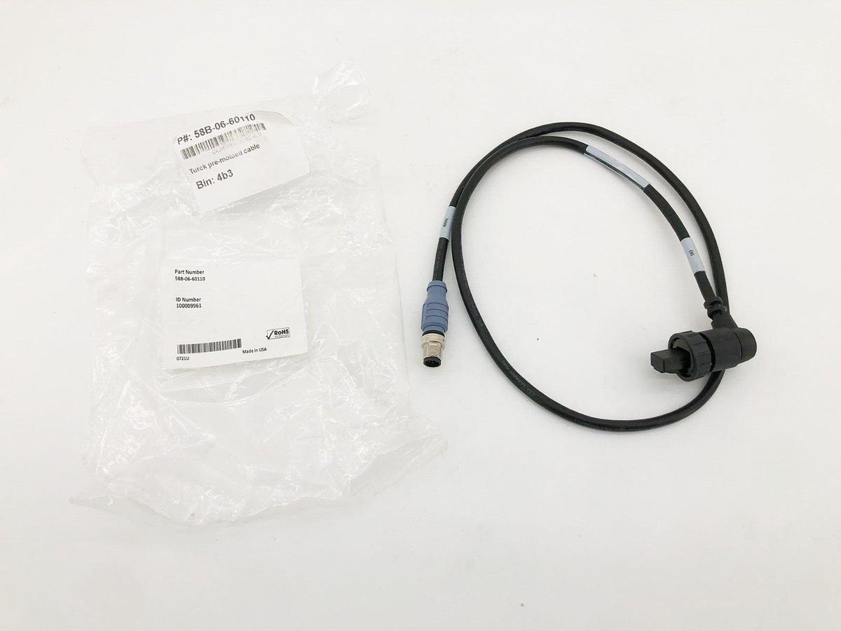 New Turck 58B-06-60110 Ethernet Cable 8-Pin Male 3FT. 100009961