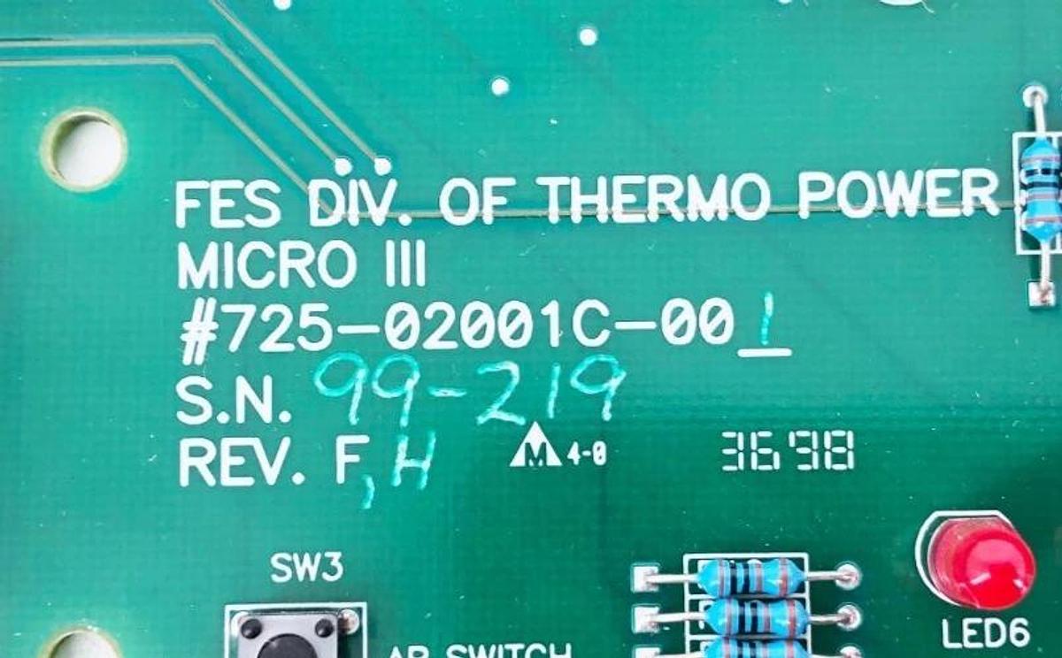 New FES Micro III 725-02001C-001 Processor Board Rev. F H - No Box