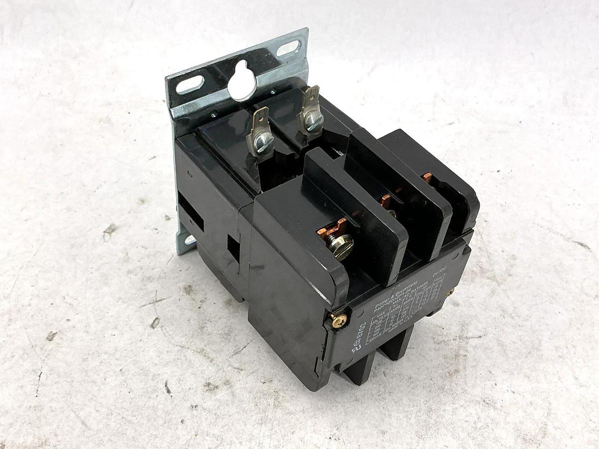 Used Potter & Brumfield P40P42D12P1-24 Contactor 3-Pole 24VDC Coil 50A 600V