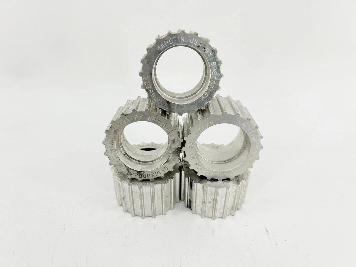 New Lot of 5 Brecoflex BP16X008222 Belt Pulley Sprocket 20 Tooth 37.7mm Bore