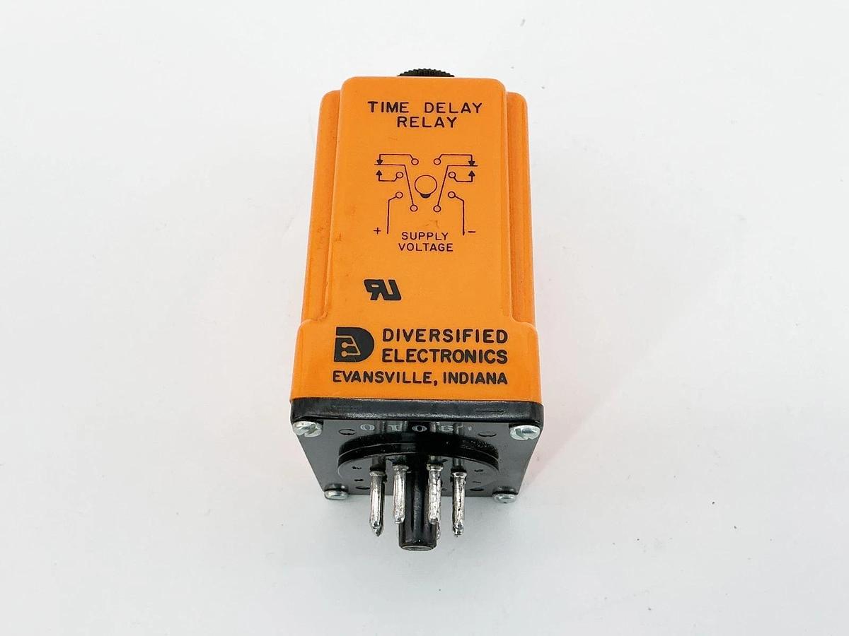 New Diversified Electronics TDC-24-AKA-200 Time Delay Relay 24V 10A 211VA 0-200