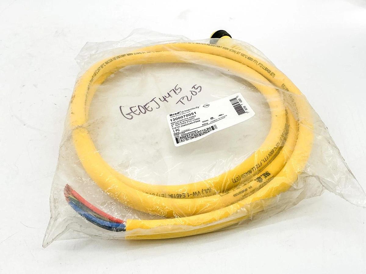 New Brad Connectivity 1300070051 Cordset 6P Male Straight 206002A01F060 4209