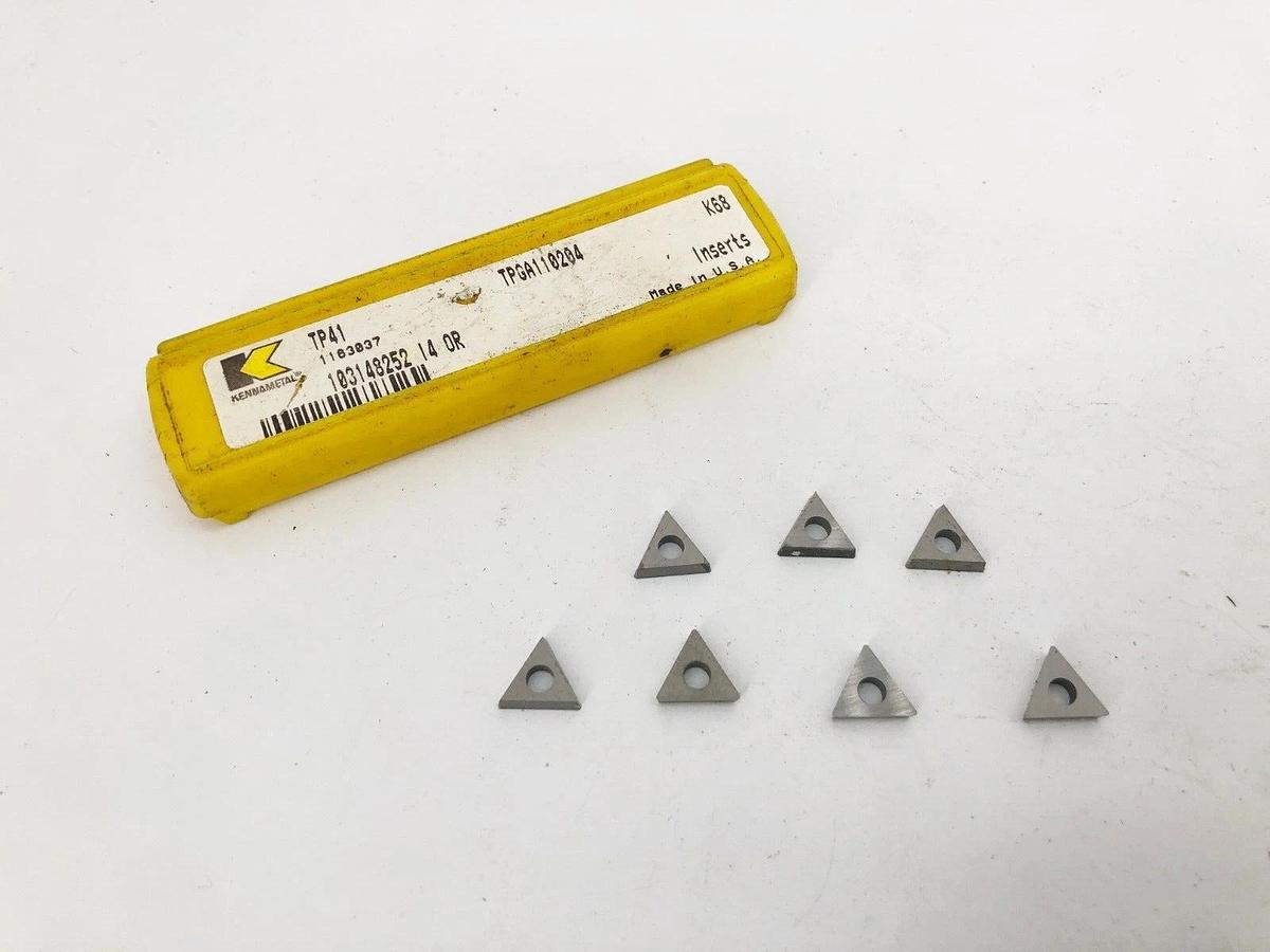 Lot of 7 New Kennametal TPGA110204 Carbide Inserts TP41