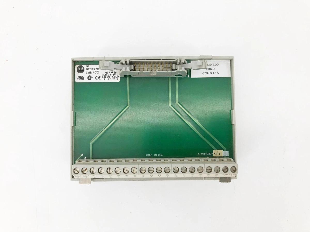 New AB Allen-Bradley 1492-IFM20F Ser. B Interface Module 0-265VAC/DC