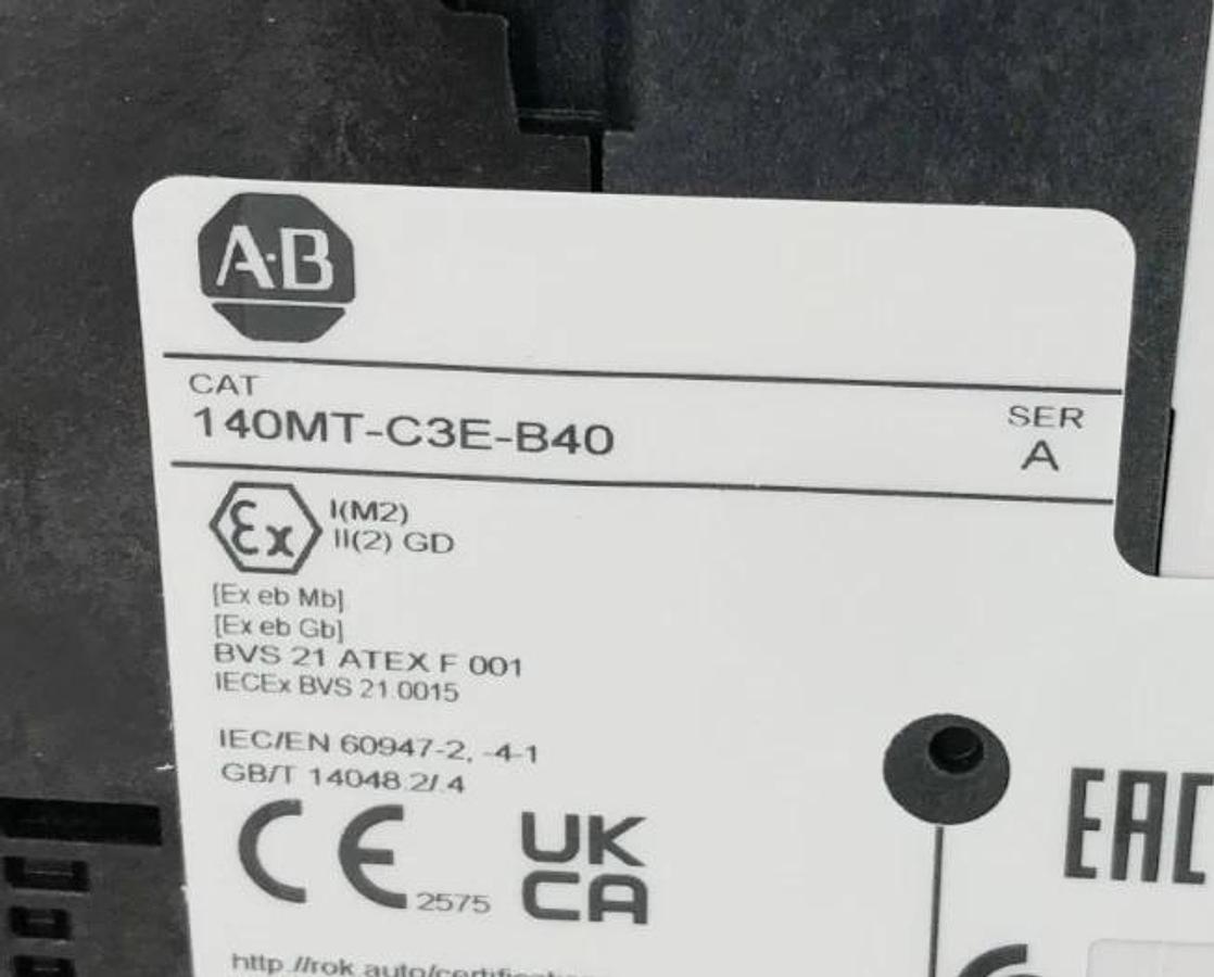 New Allen Bradley 140MT-C3E-B40 Ser. A Motor Protector Breaker 2.5-4A