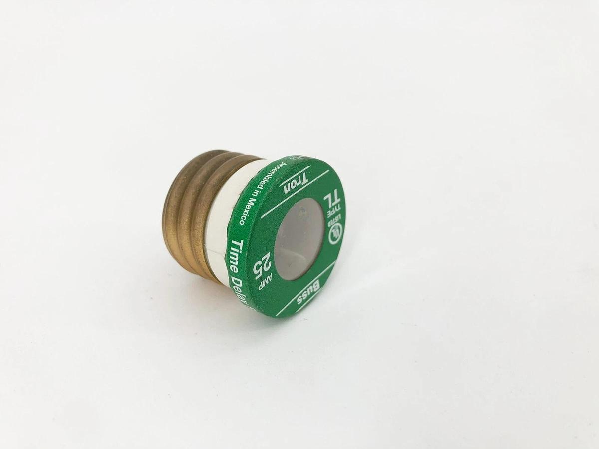Lot of 8 New Bussmann TL25 Time Delay Fuses 25A 125V