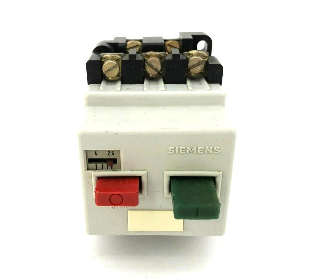 Used Siemens 3VE1010-2J Motor Circuit Breaker 2.5-4A