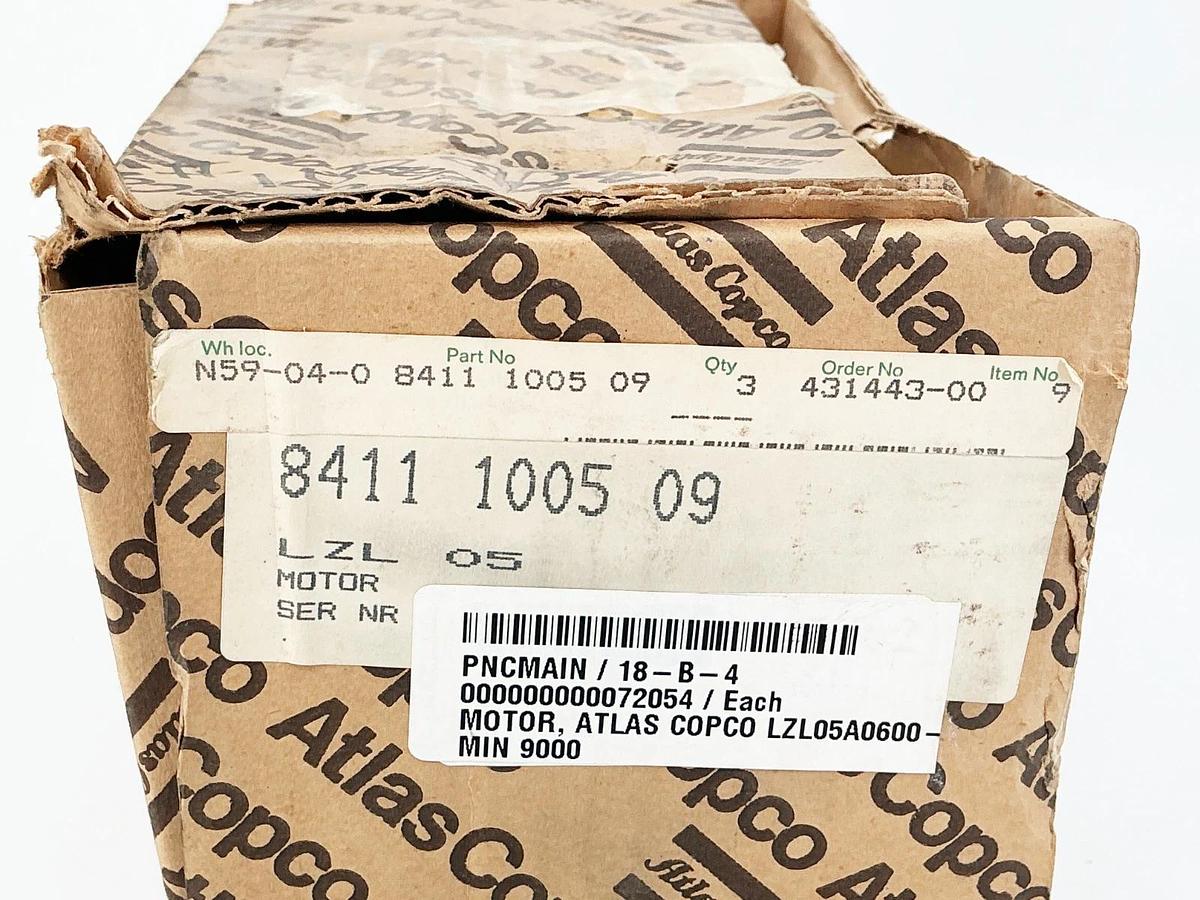 New Atlas Copco LZL05 8411-1005-09 Pneumatic Air Motor 7Bar 100PSIG R/Min 9000