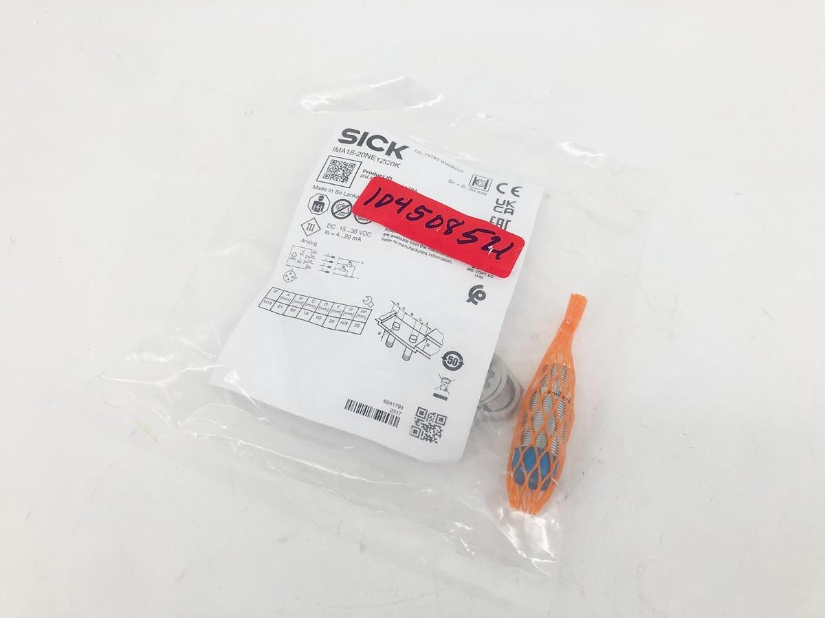 New Sick IMA18-20NE1ZC0K Inductive Prox Sensor 15-30VDC Sn = 0-20mm Sealed Bag
