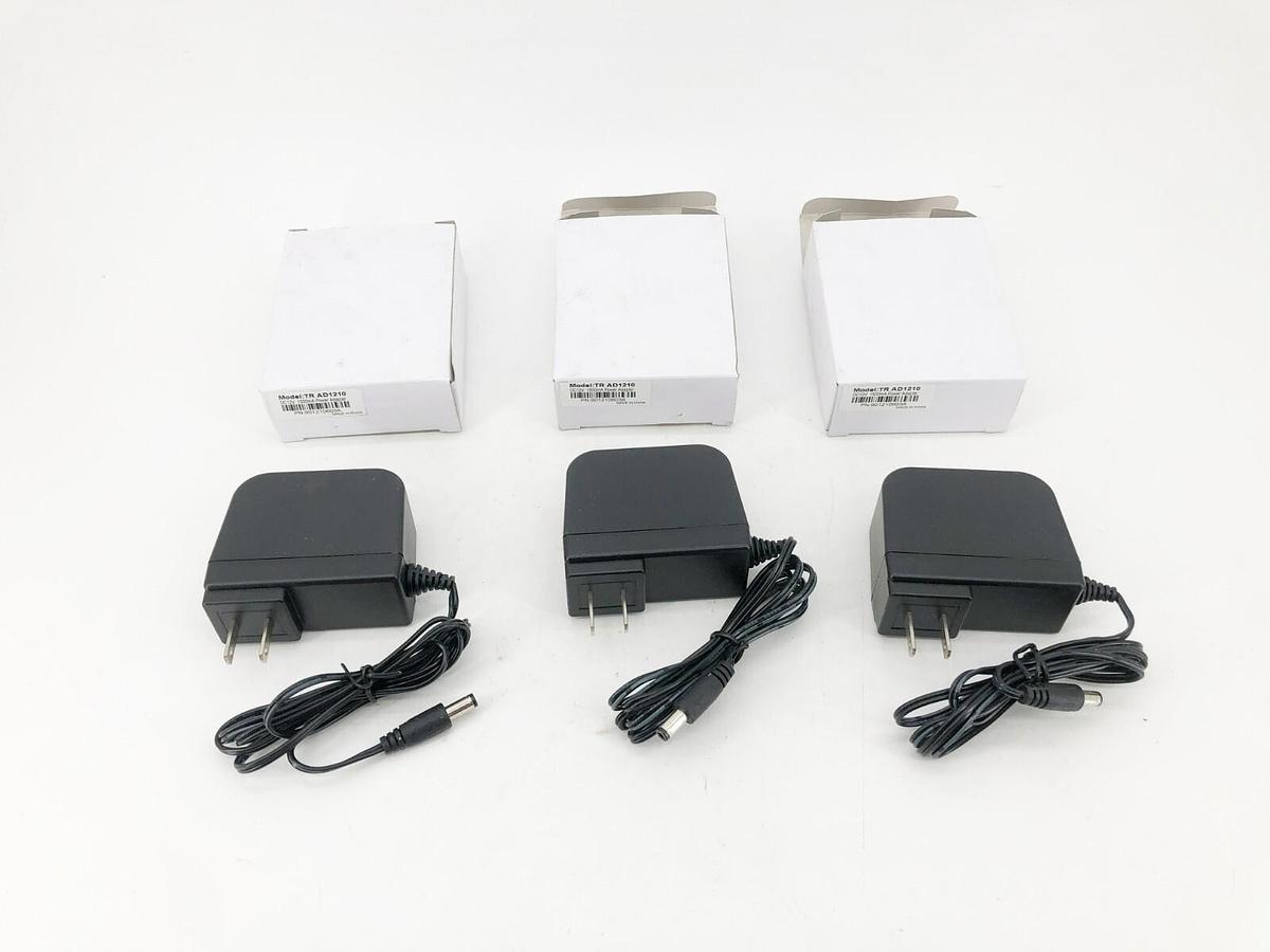 Lot of 3 New TR-AD1210 Power Adapters 100-240VAC 12VDC Out PS-D1215D