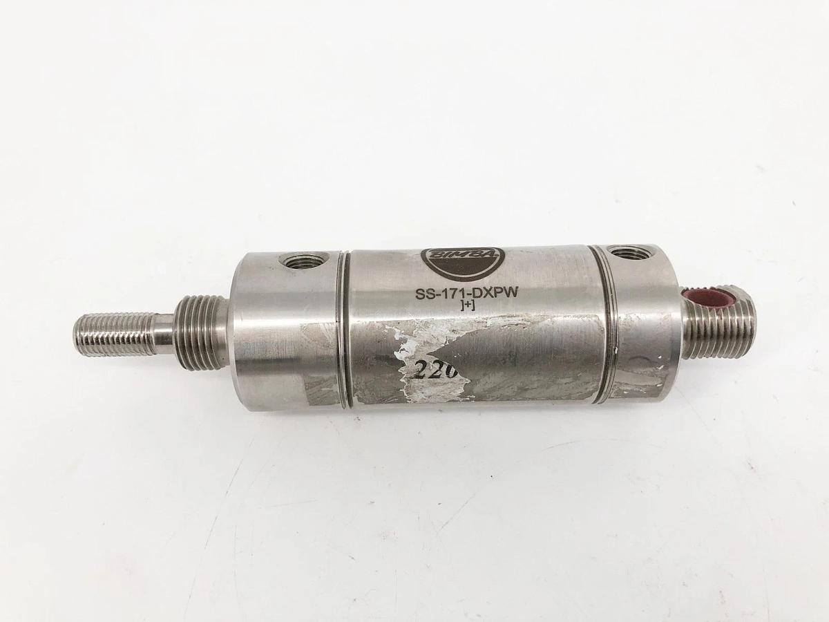 New Bimba SS-171-DXPW Double Acting Cylinder 1-1/2" Bore 1" Stroke - No Box