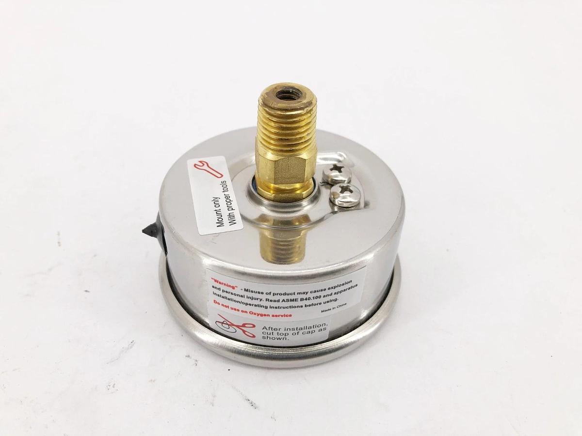 Lot of 3 New Trerice D82LFB2502BA100 Gauges D82LFB 2.5" 0-100psi 1/4" NPT Back