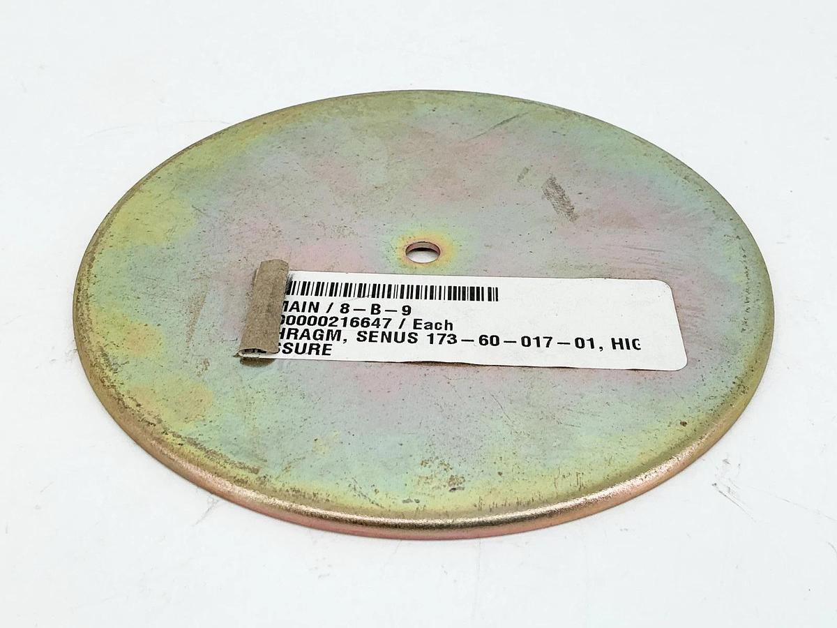 New Senus 173-60-017-01 High Pressure Diaphragm Plate - No Box