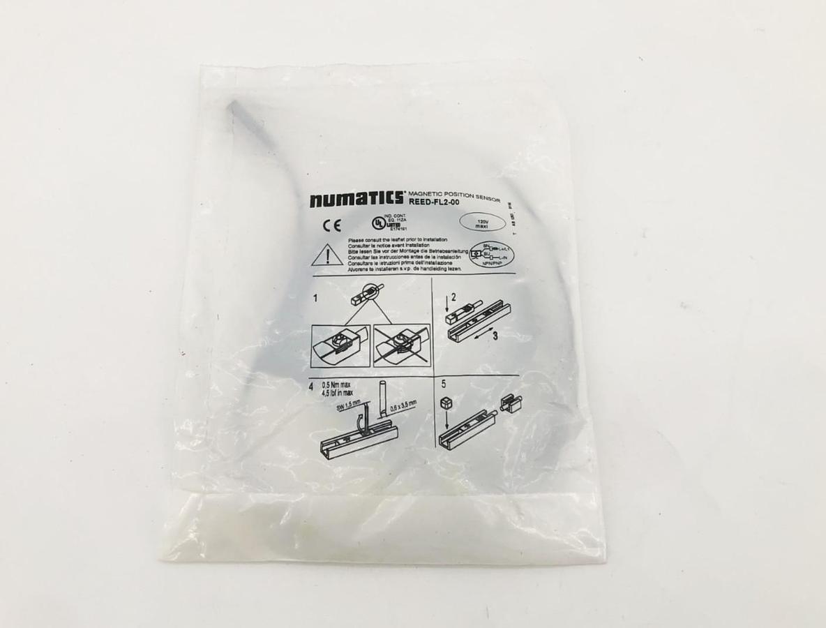 New Numatics REED-FL2-00 Magnetic Reed Switch 120VAC/DC Max